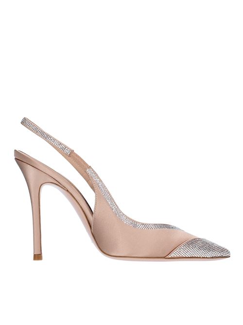 Décolleté Slingback modello JAY 105 in raso e strass GEDEBE | JAY 105 SATINNUDE